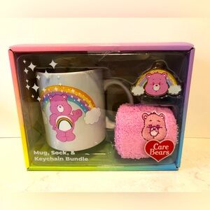 New in Box Care Bears Mug, socks and Key Chain bundle.